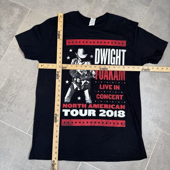 Dwight Yoakam 2018 North American Tour T-Shirt Black Men's L - Picture 6 of 8